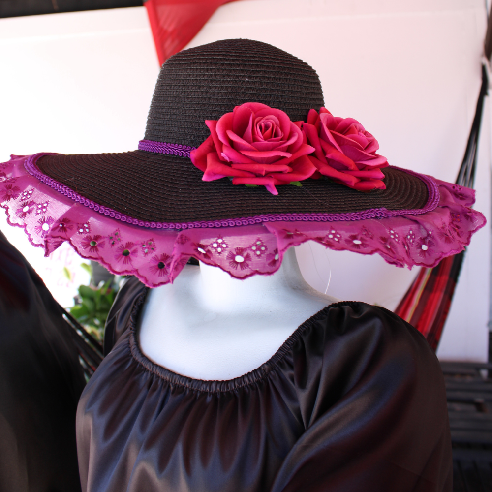 Chapéu Pomba Gira Preto e Roxo